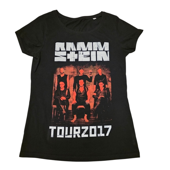 rammstein Tops - Rammstein Women's World Tour 2017 Rock Band Concert T-shirt Slim Fit Size M